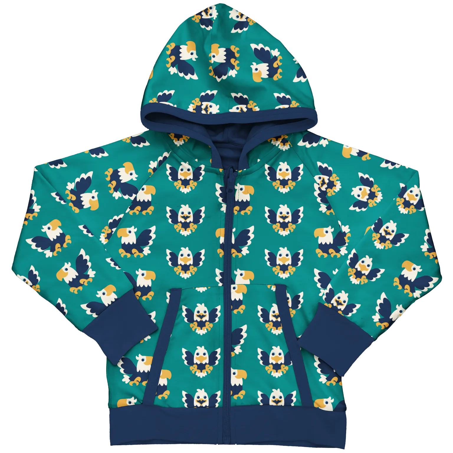 Maxomorra Dream Job Eagle Reversible Zip Hoodie