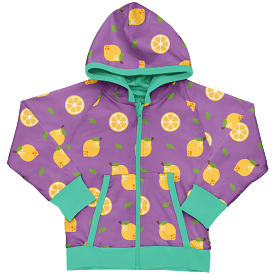 Maxomorra Lemon Organic Cotton Reversible Zip Hoodie