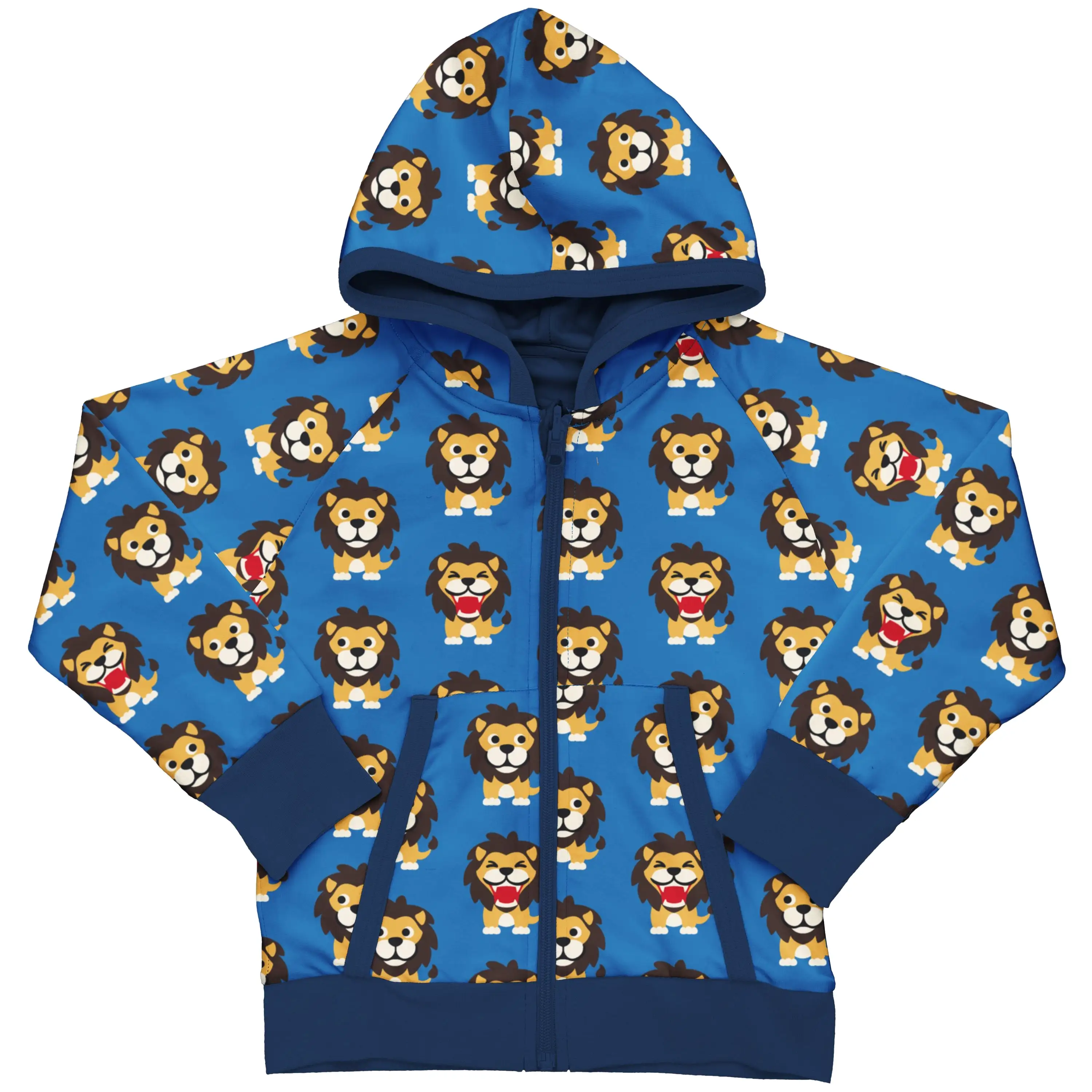 Maxomorra Pick & Mix Lion Reversible Zip Hoodie