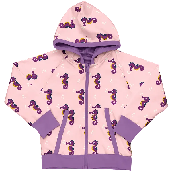 Maxomorra Seahorse Organic Cotton Reversible Zip Hoodie