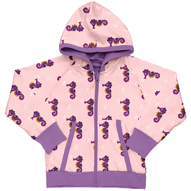 Maxomorra Seahorse Organic Cotton Reversible Zip Hoodie