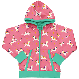 Maxomorra Unicorn Organic Cotton Reversible Zip Hoodie