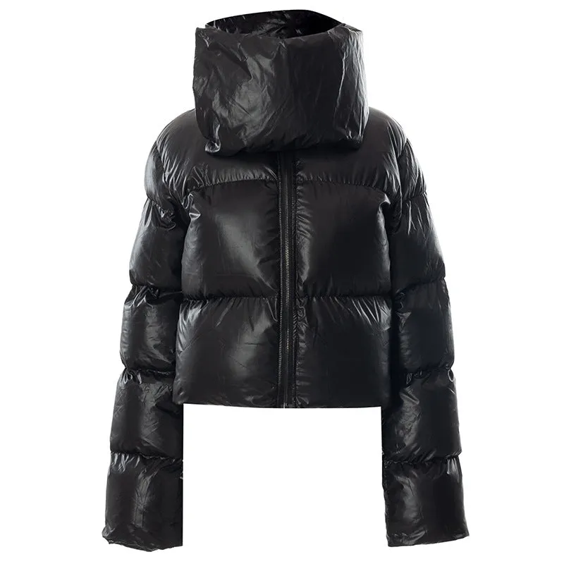 MBluxy Winter Zipper Puffer Coat Thick Warm Bubble Coat