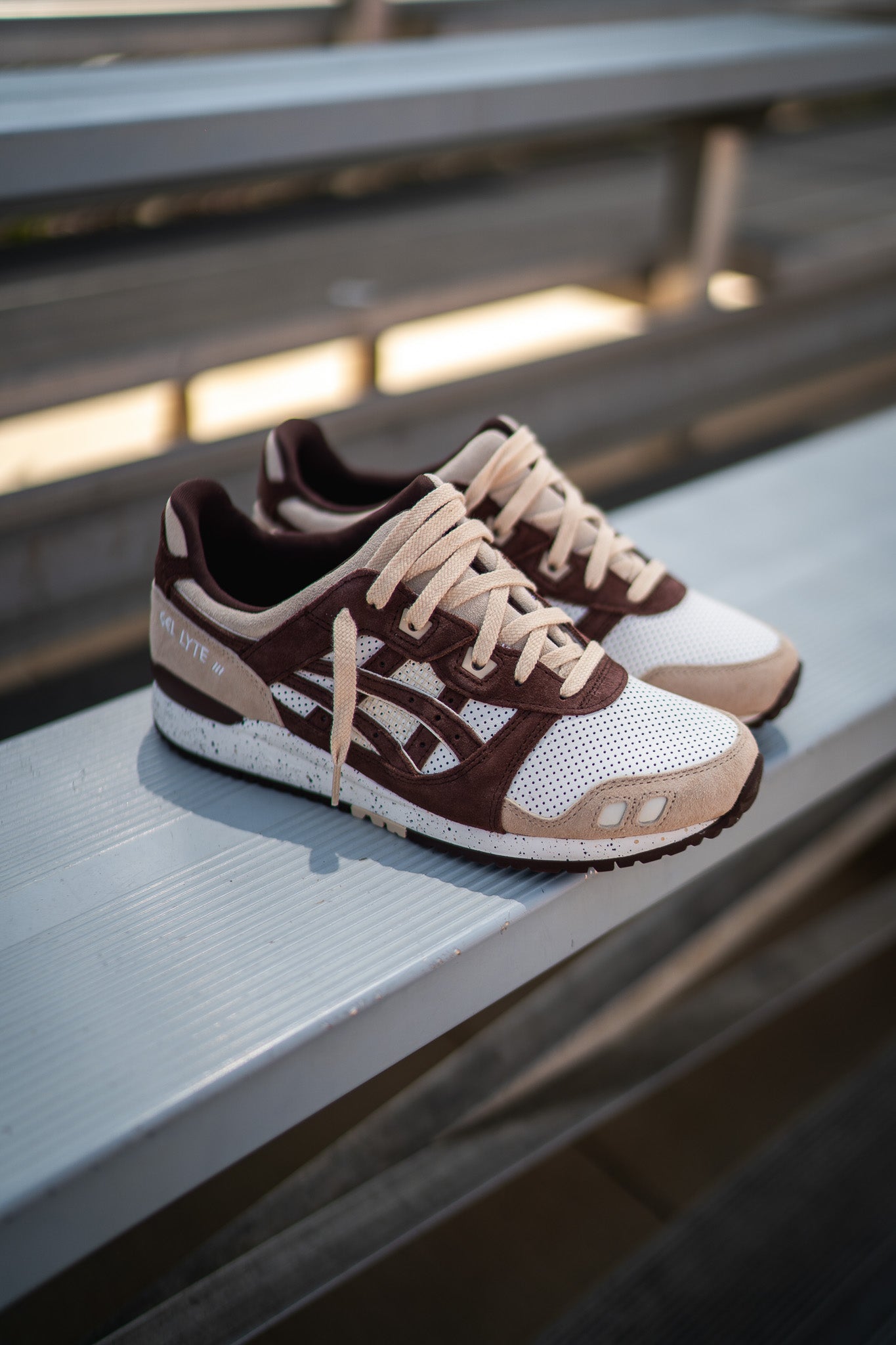 Mens Asics Gel-Lyte 3 OG (Cream/Dark Brown)