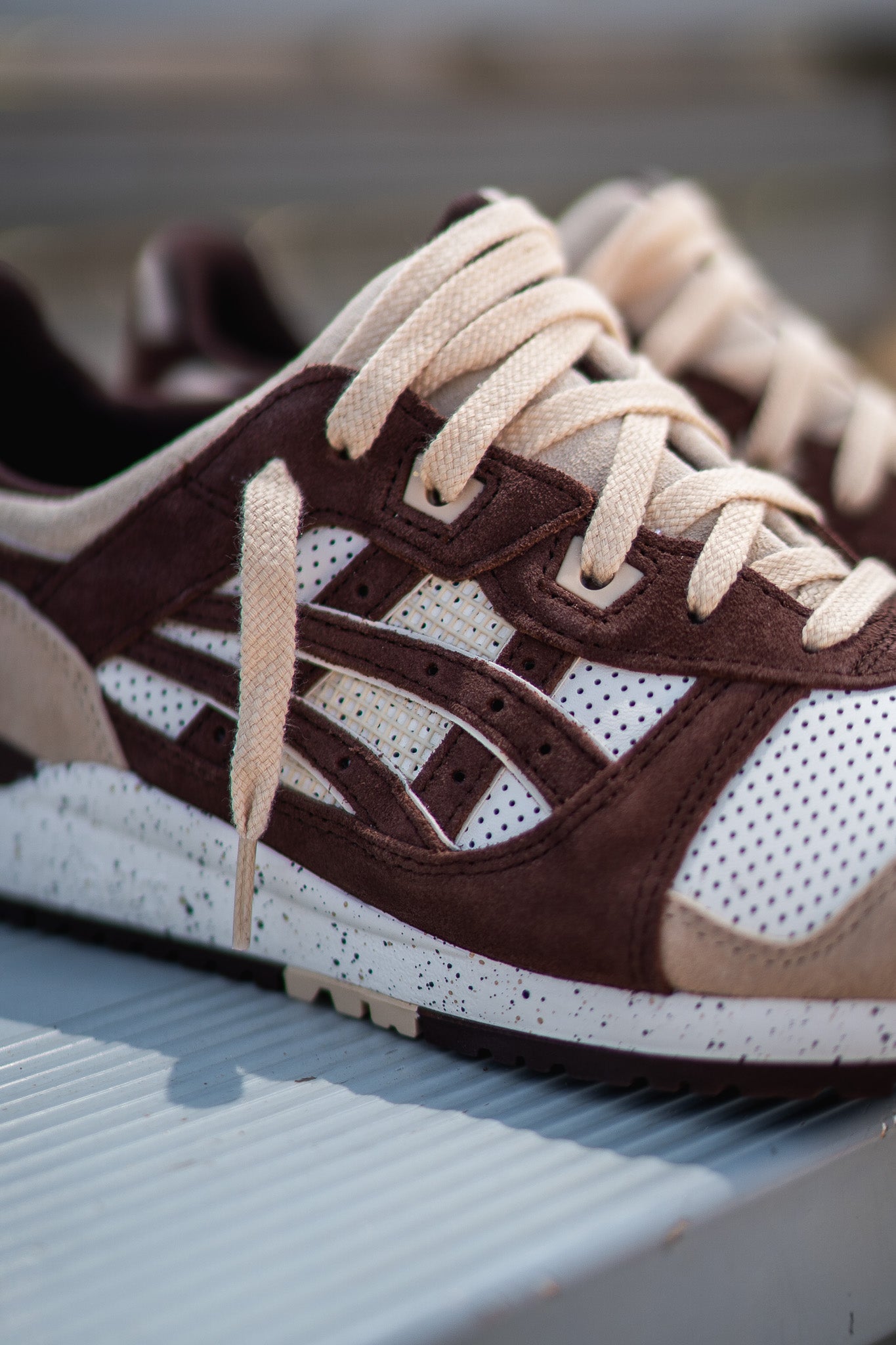 Mens Asics Gel-Lyte 3 OG (Cream/Dark Brown)