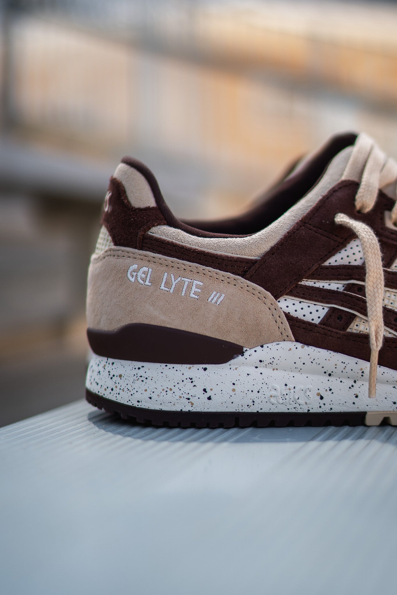 Mens Asics Gel-Lyte 3 OG (Cream/Dark Brown)