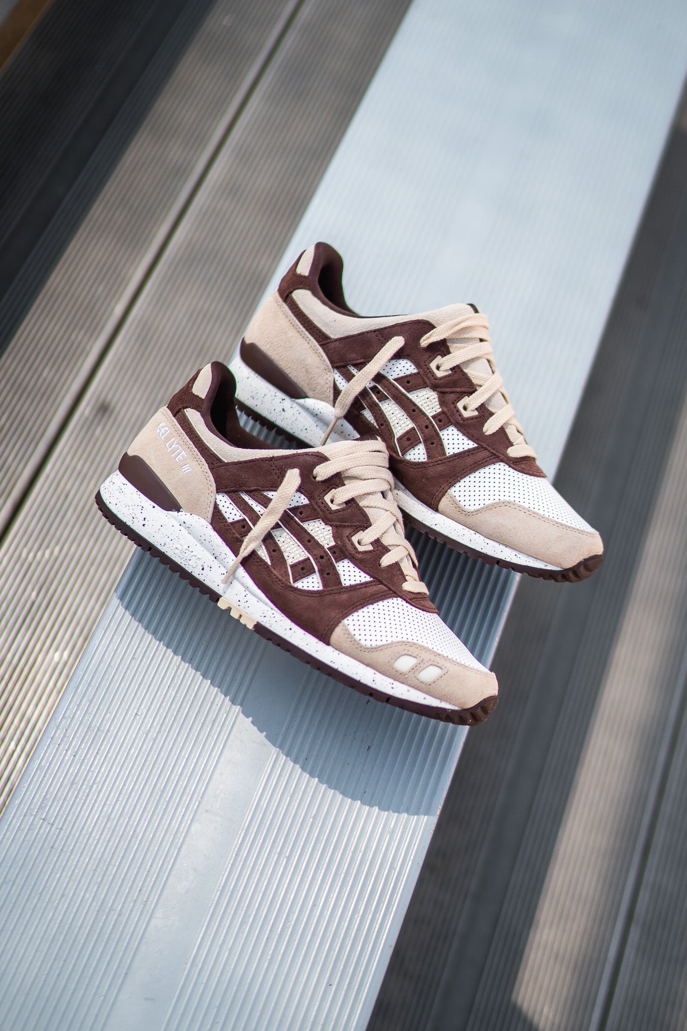 Mens Asics Gel-Lyte 3 OG (Cream/Dark Brown)