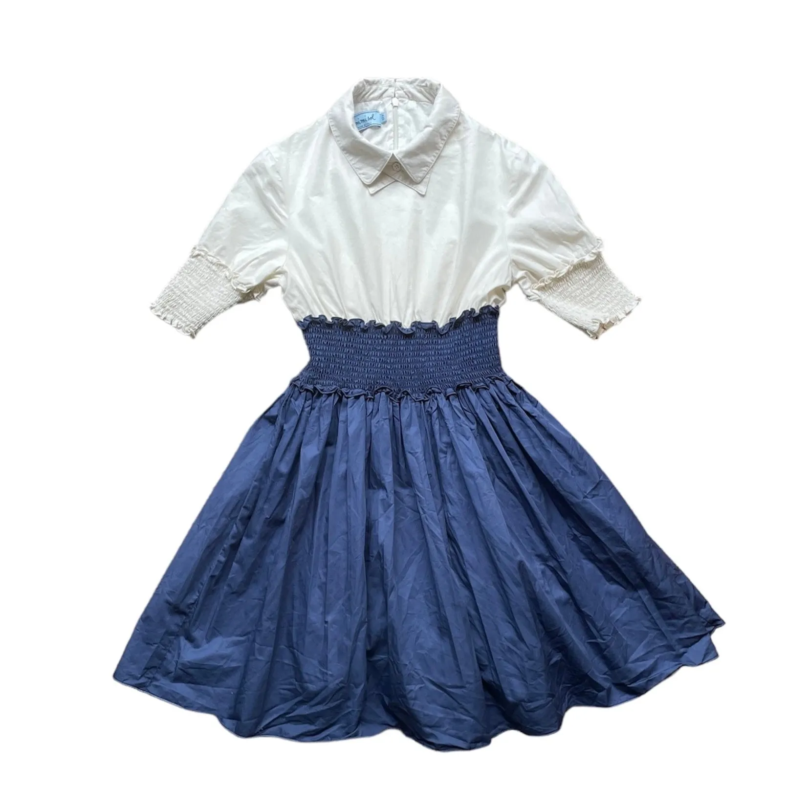 MiMiSol Smocked Waist Contrast Dress