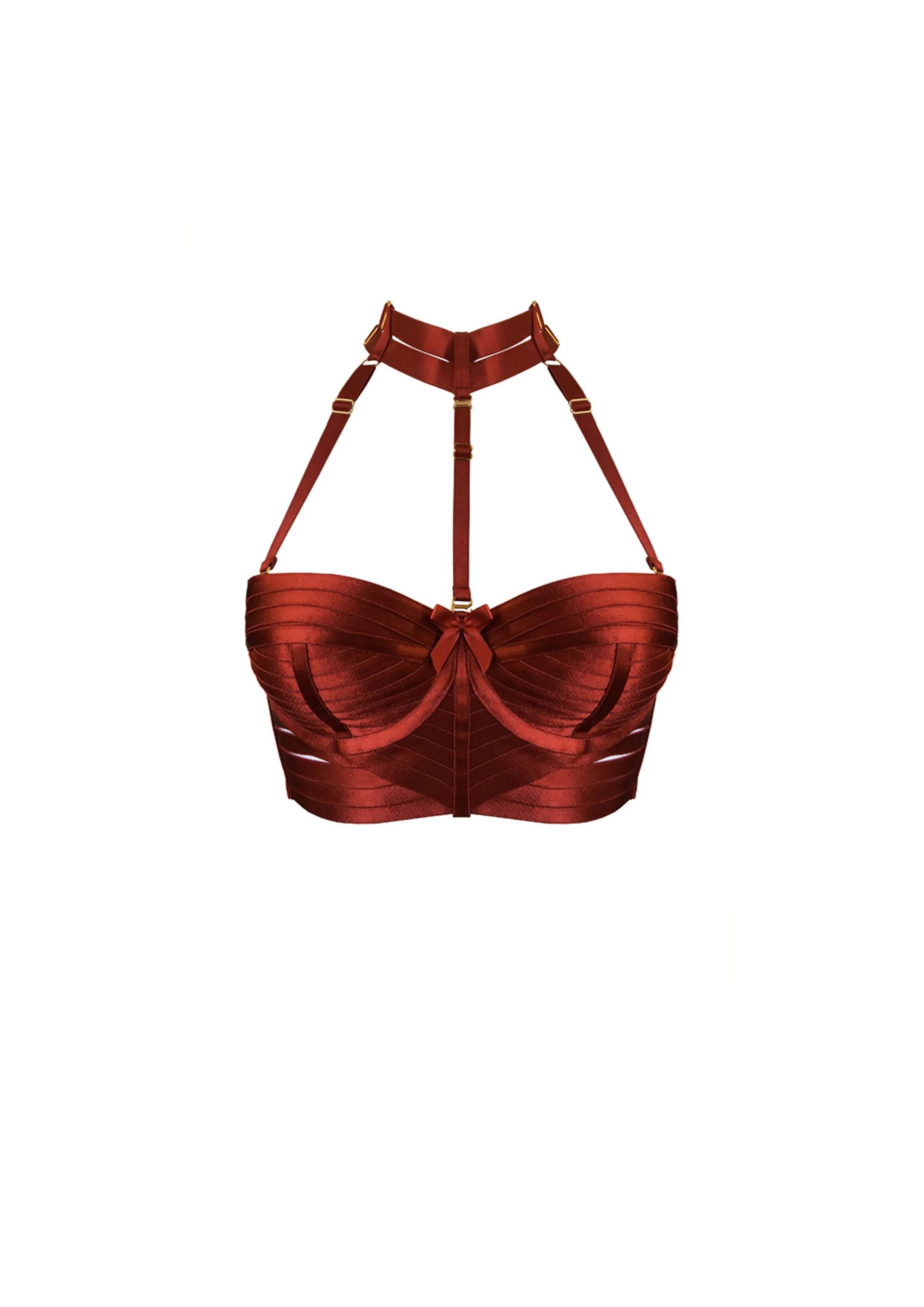 Minerva Bodice Bra Burnt Red