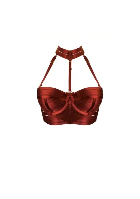 Minerva Bodice Bra Burnt Red