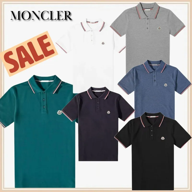 MONCLER  |Plain Cotton Polos