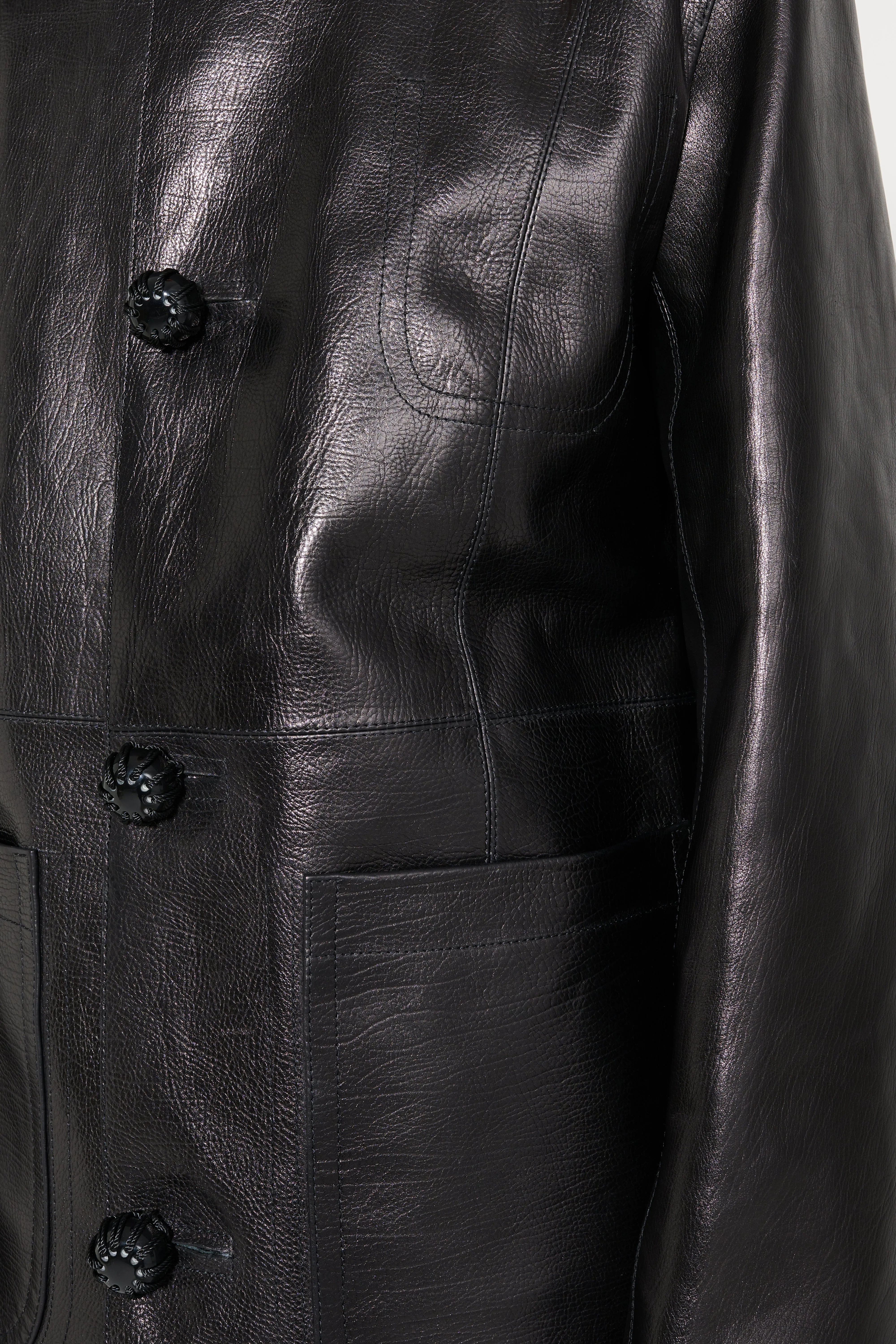 Namacheko Courtenay Leather Jacket Black