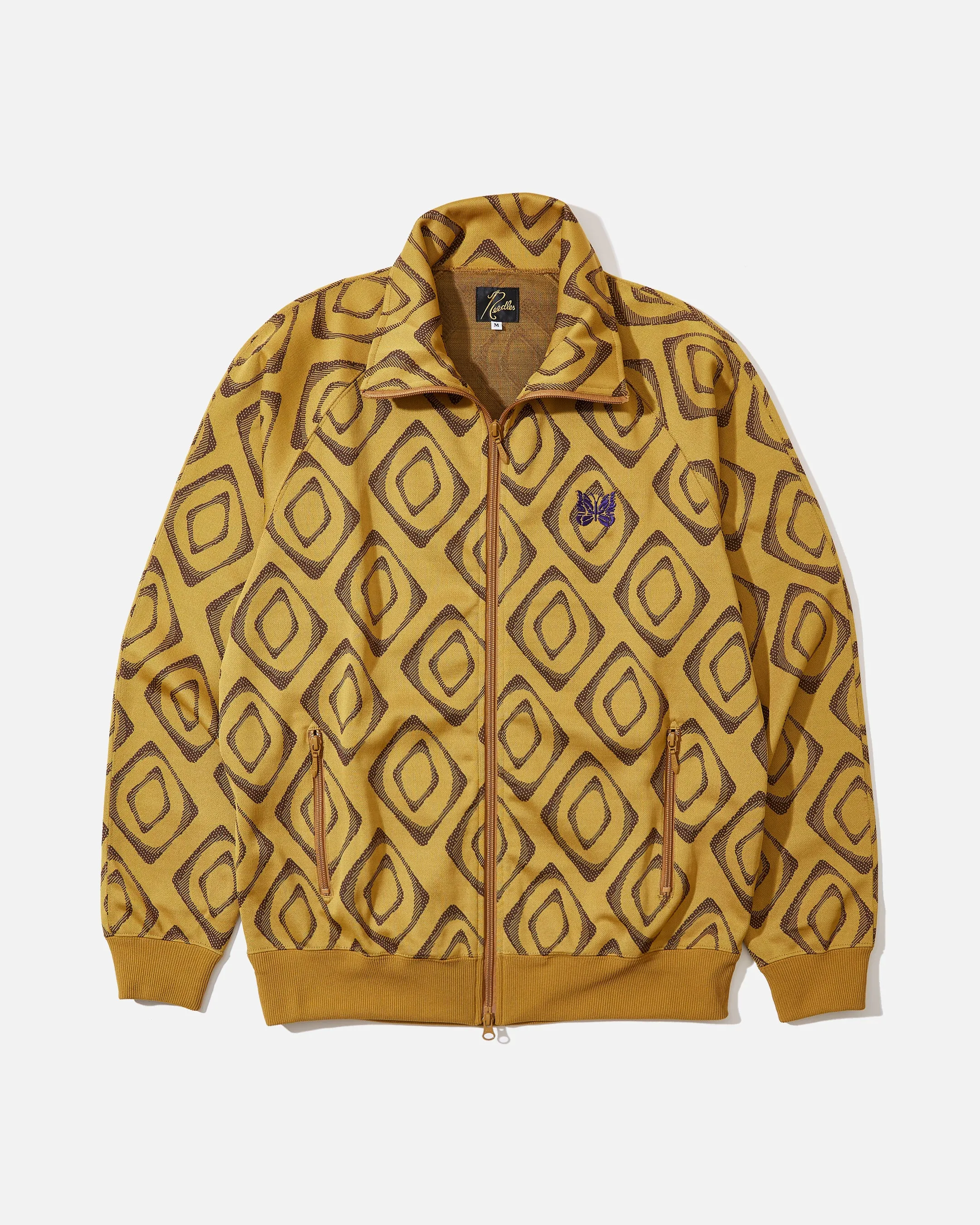 Needles Track Jacket - Poly Jq - Mustard