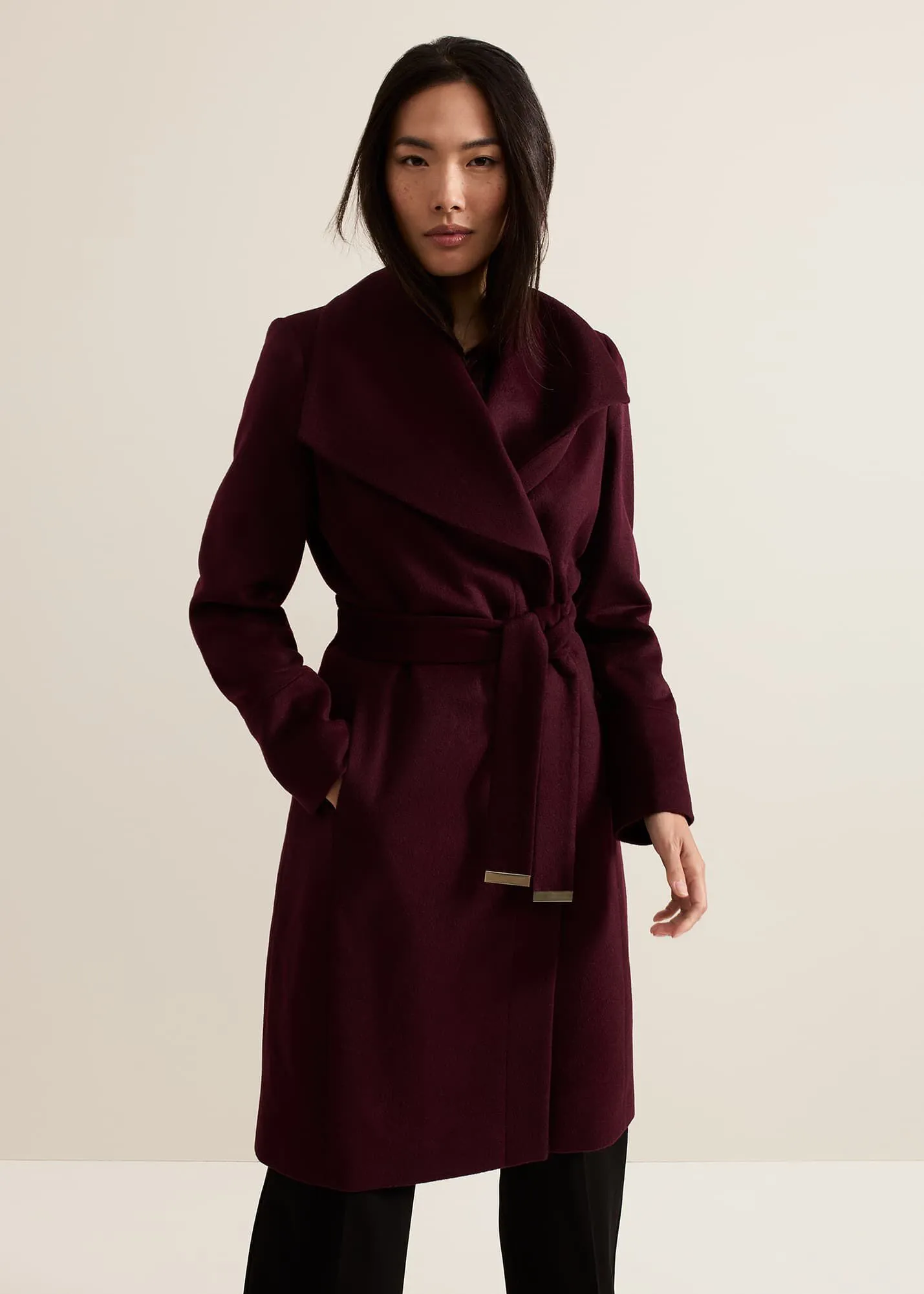 Nicci Belted Wool Coat