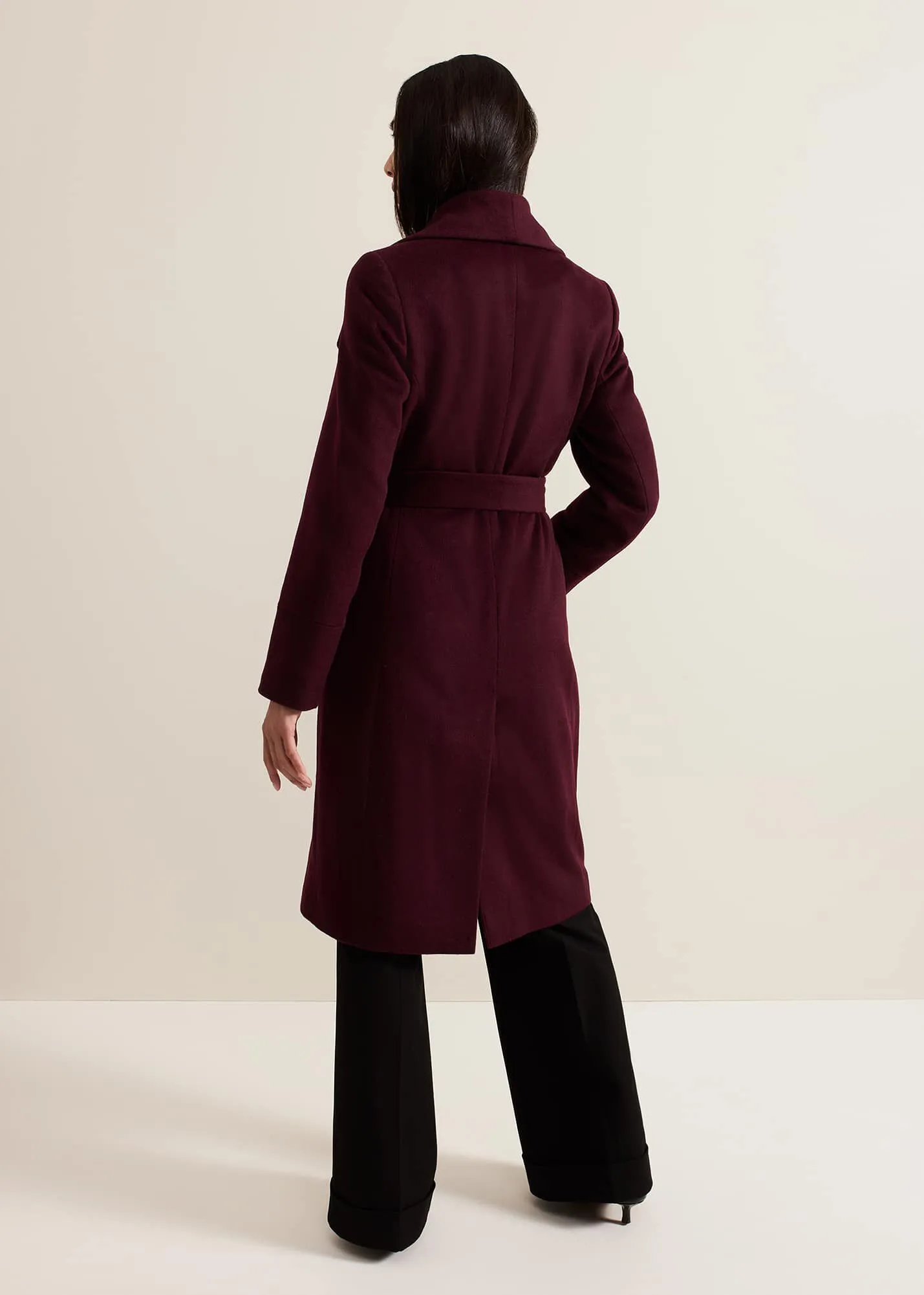 Nicci Belted Wool Coat