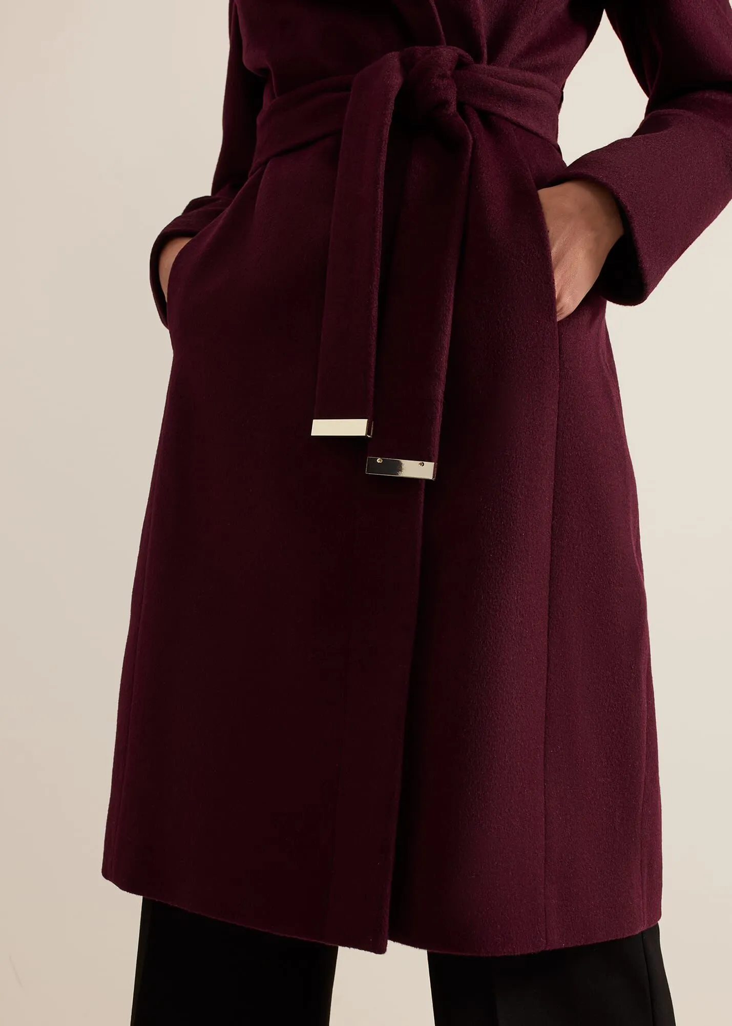 Nicci Belted Wool Coat