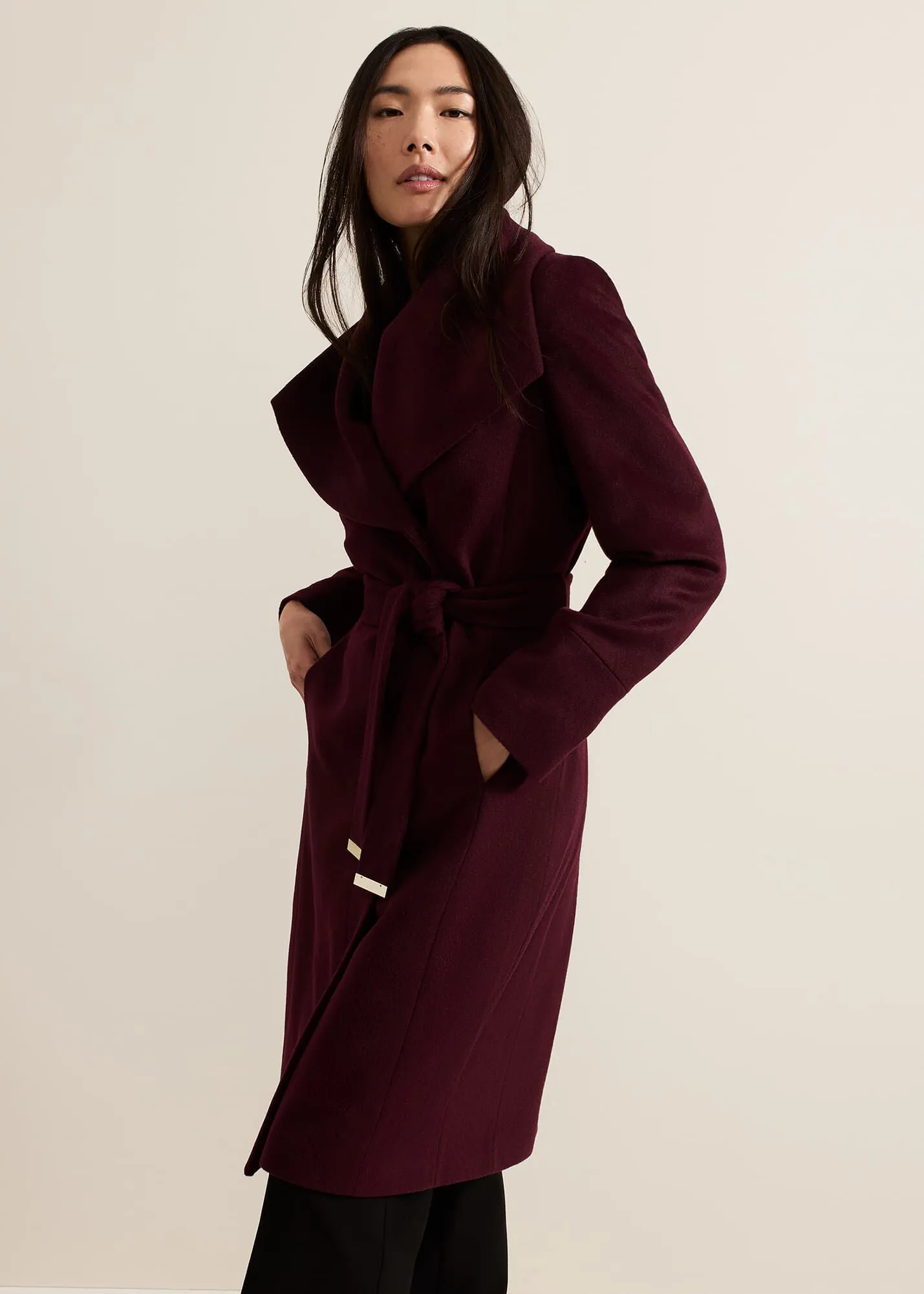 Nicci Belted Wool Coat