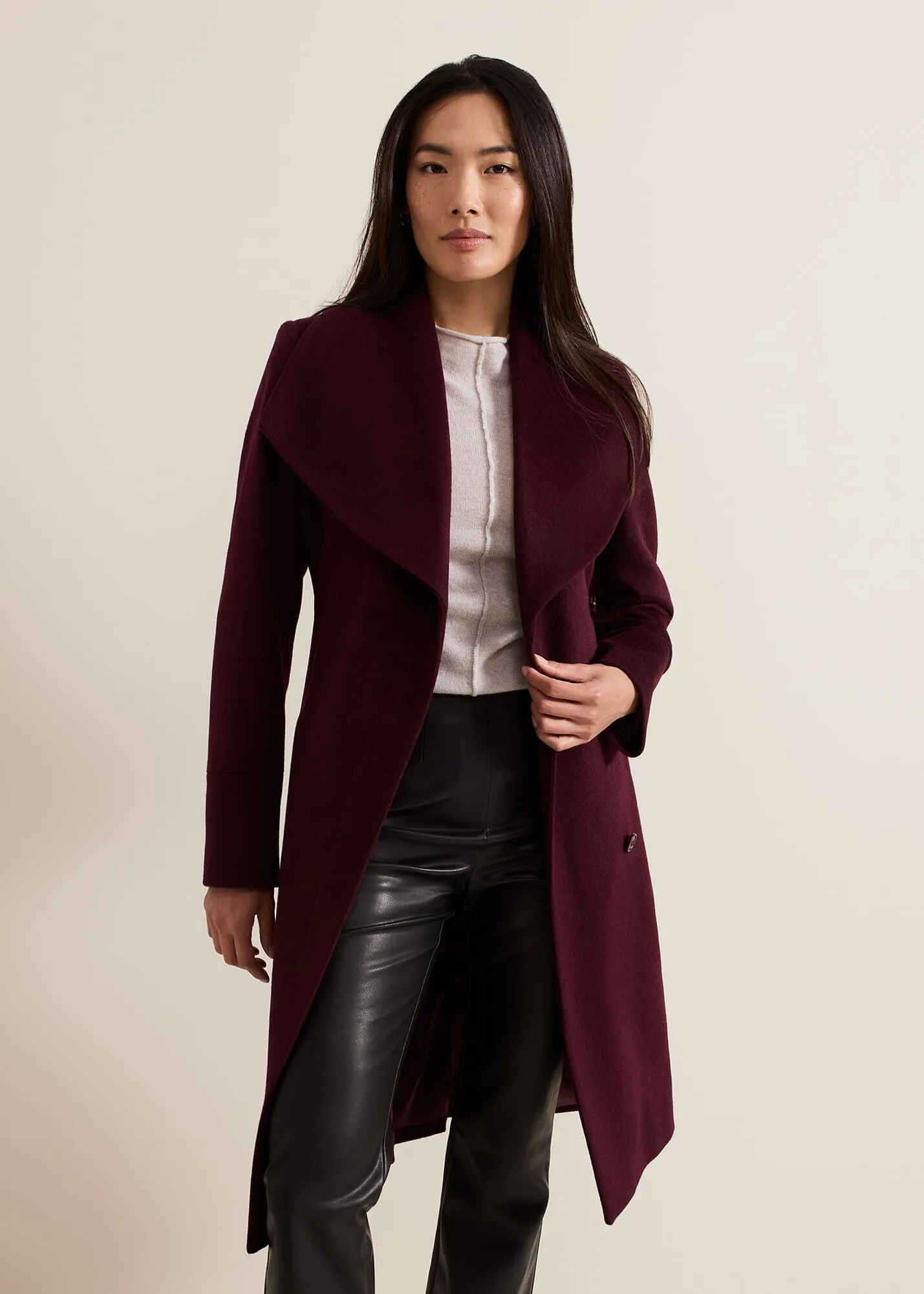 Nicci Belted Wool Coat