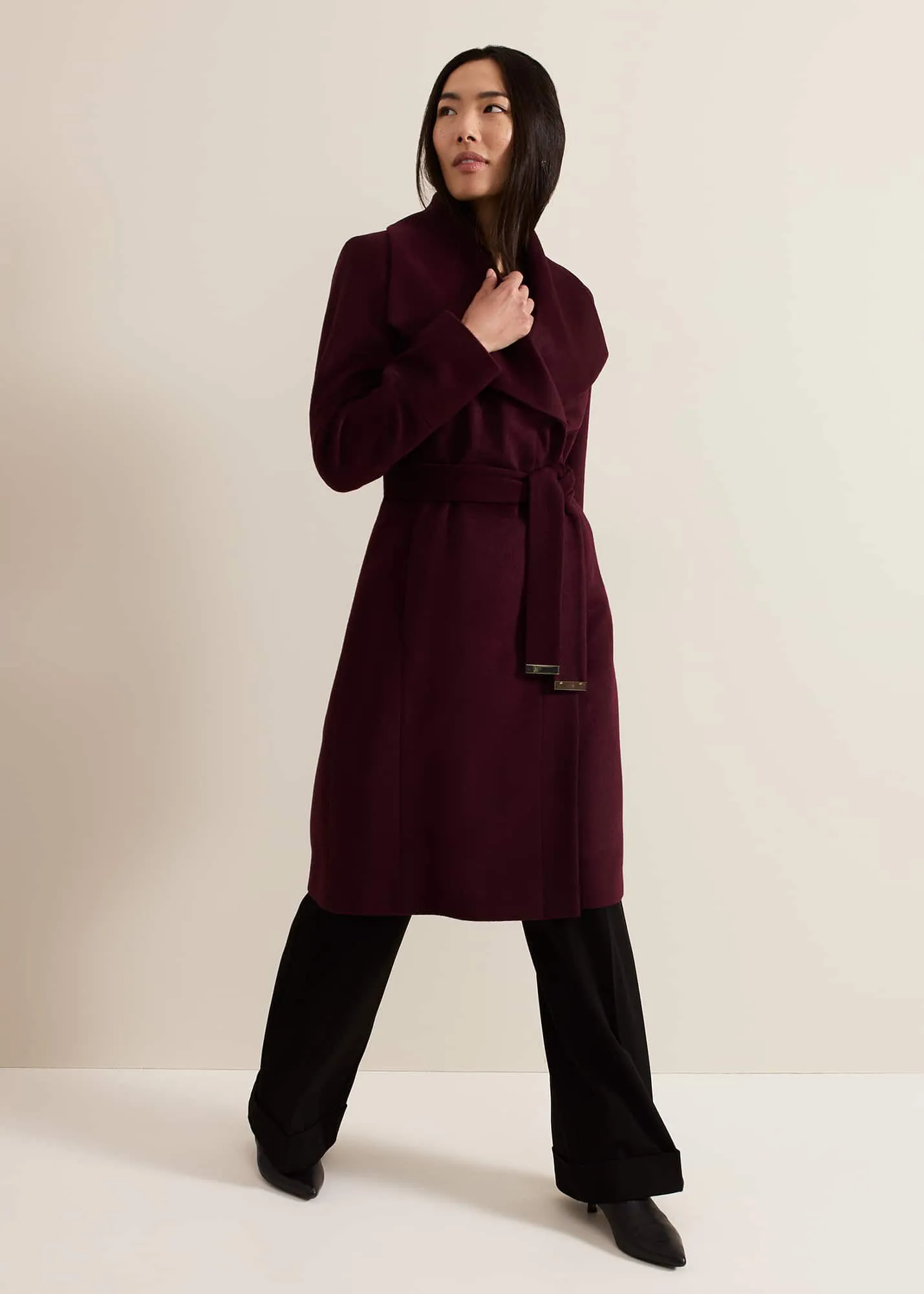 Nicci Belted Wool Coat