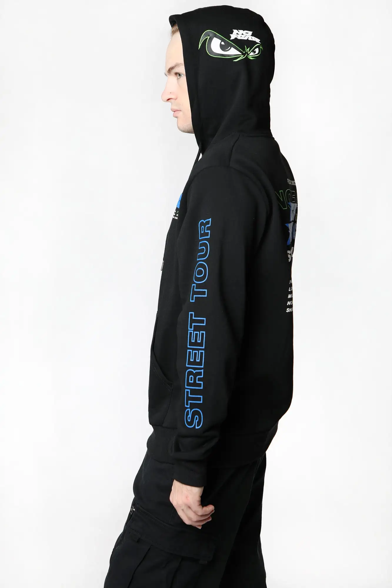 No Fear Mens Graphic Logo Hoodie