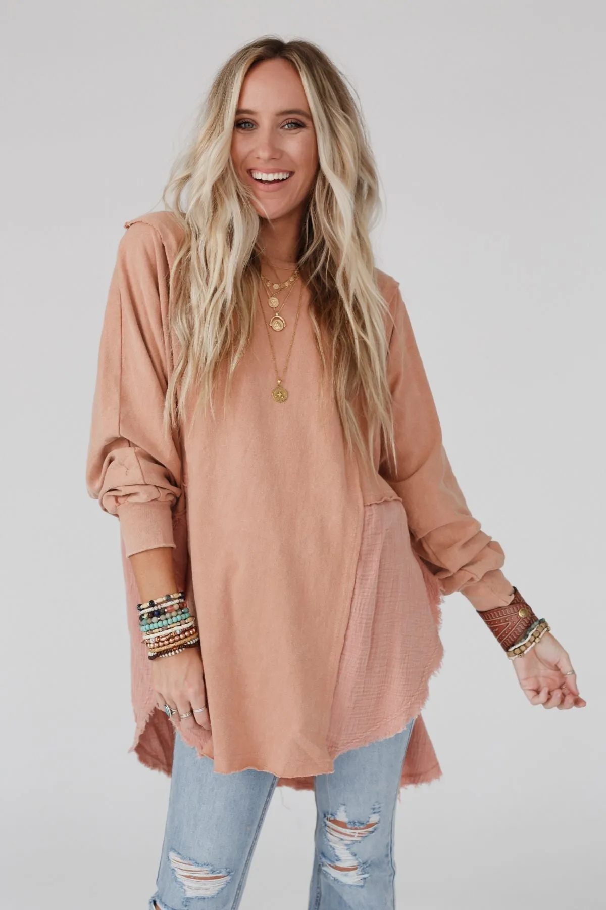 Nothing Better Contrast Top - Camel