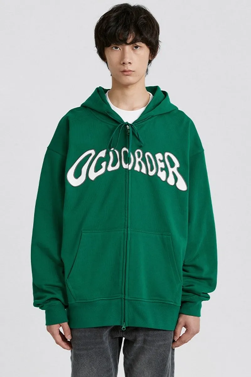 OO Logo Zip Up Hoodie