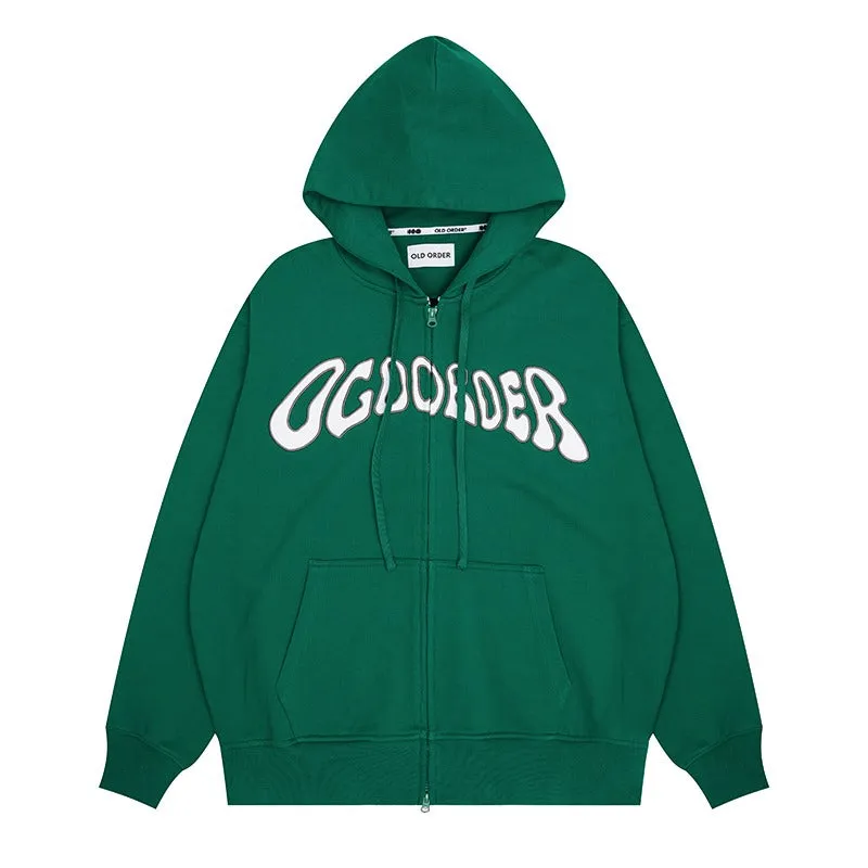 OO Logo Zip Up Hoodie