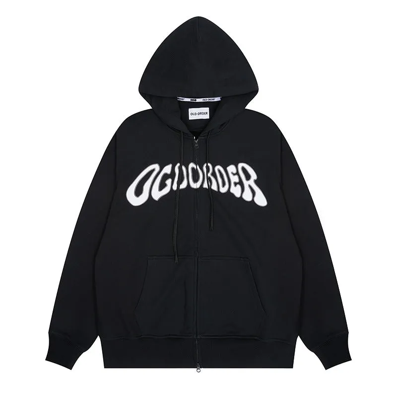 OO Logo Zip Up Hoodie