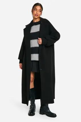 Oversized Wool Look Maxi Coat