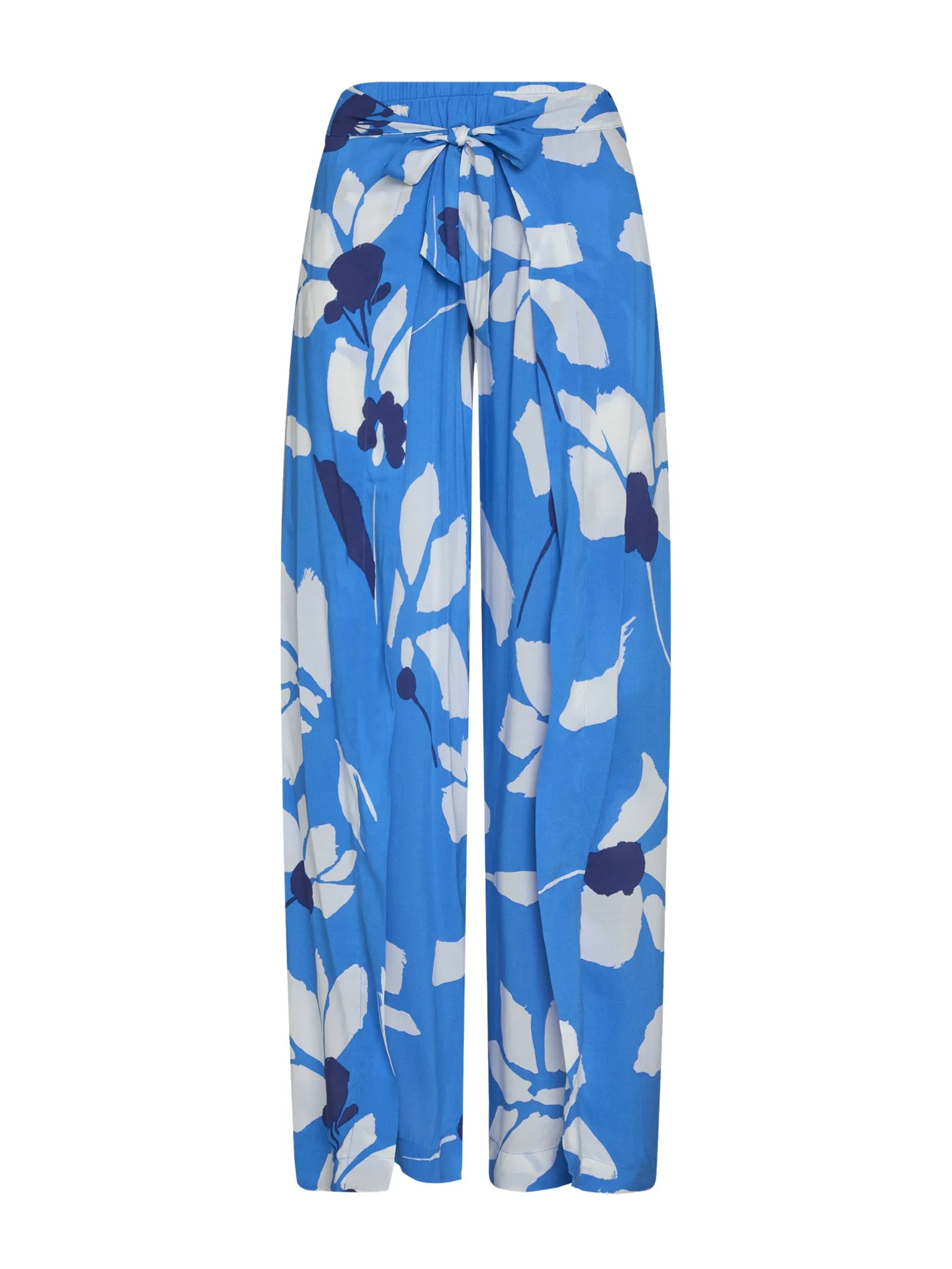 Pantalone Cropped con Fiocco in Viscosa Summer - Fant. Blue Danube