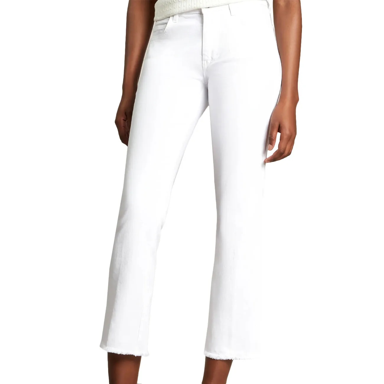 PANTALONE CROPPED Donna Bianco