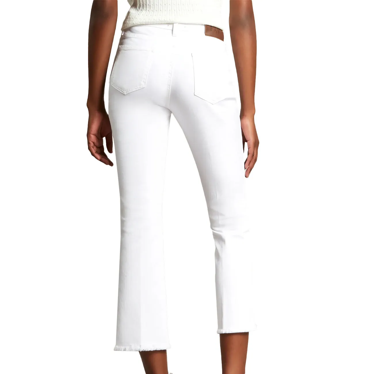 PANTALONE CROPPED Donna Bianco