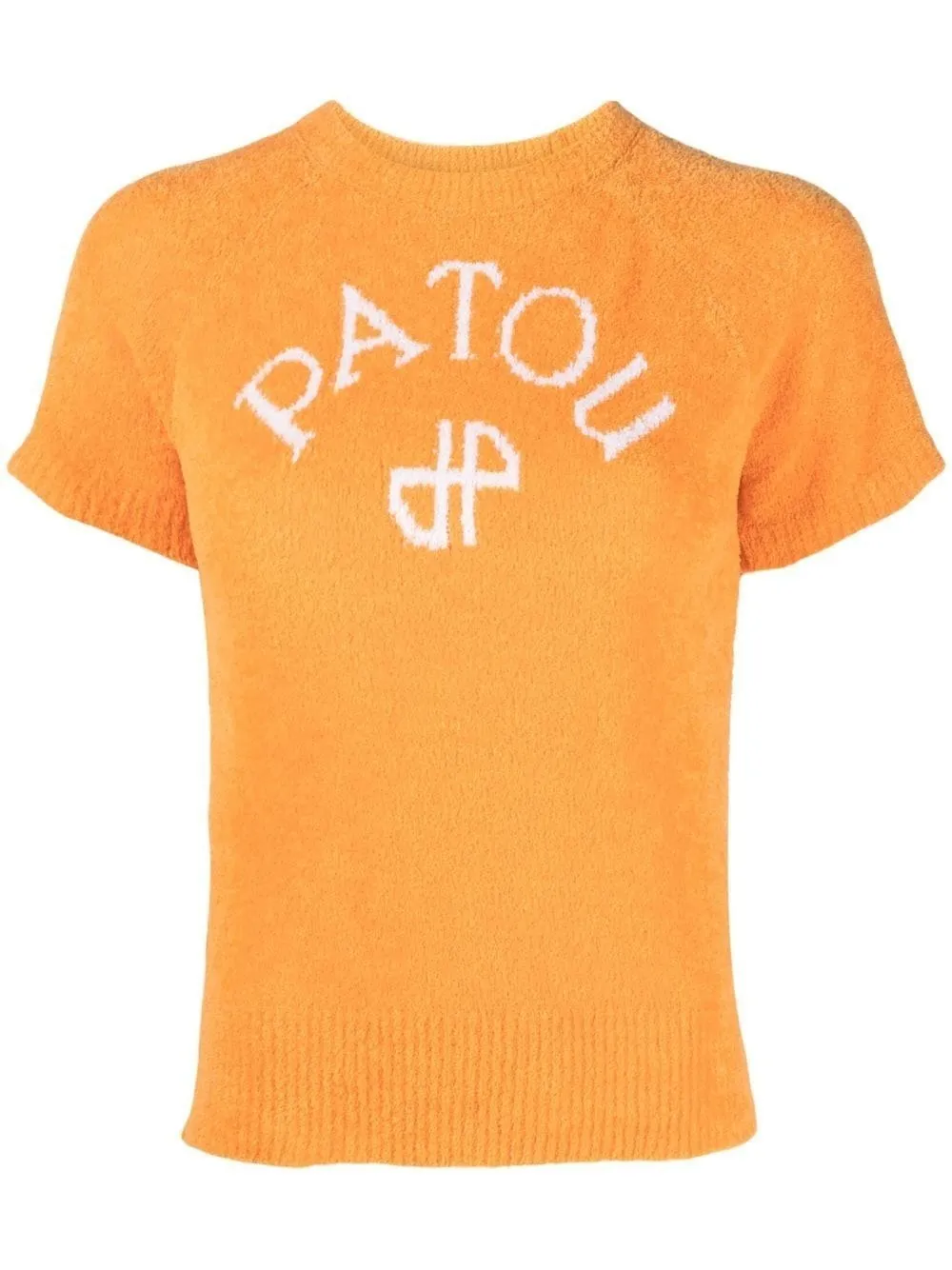 PATOU  |Blended Fabrics Plain Cotton Logo V-neck & Crew neck