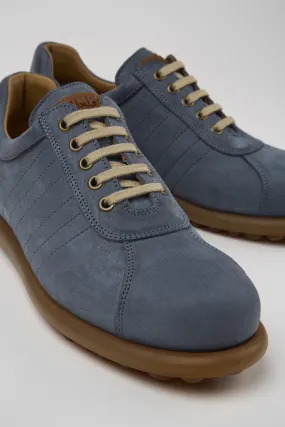 Pelotas Blue Nubuck Oxford Sneaker for Men