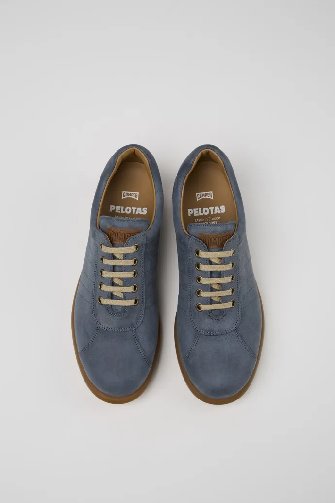 Pelotas Blue Nubuck Oxford Sneaker for Men