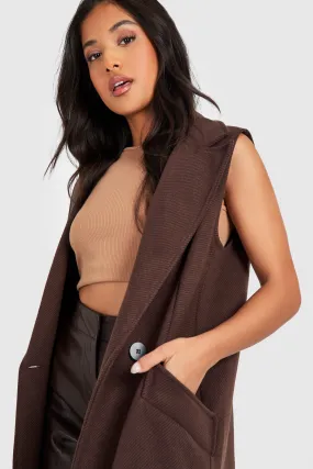 Petite Premium Wool Look Duster Coat