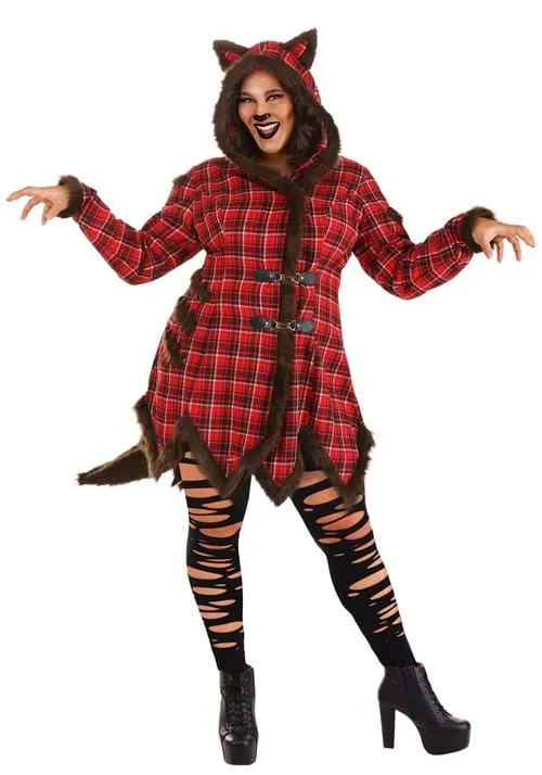 Plus Size Women's Werewolf Coat Costume