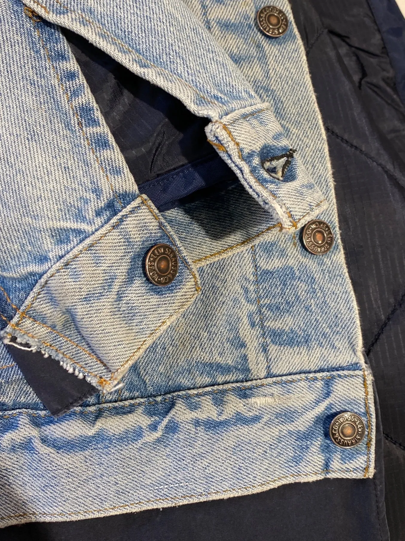 [Pre-owned] UNDERCOVER 22AW Denim jacket nylon coat A5223-0000