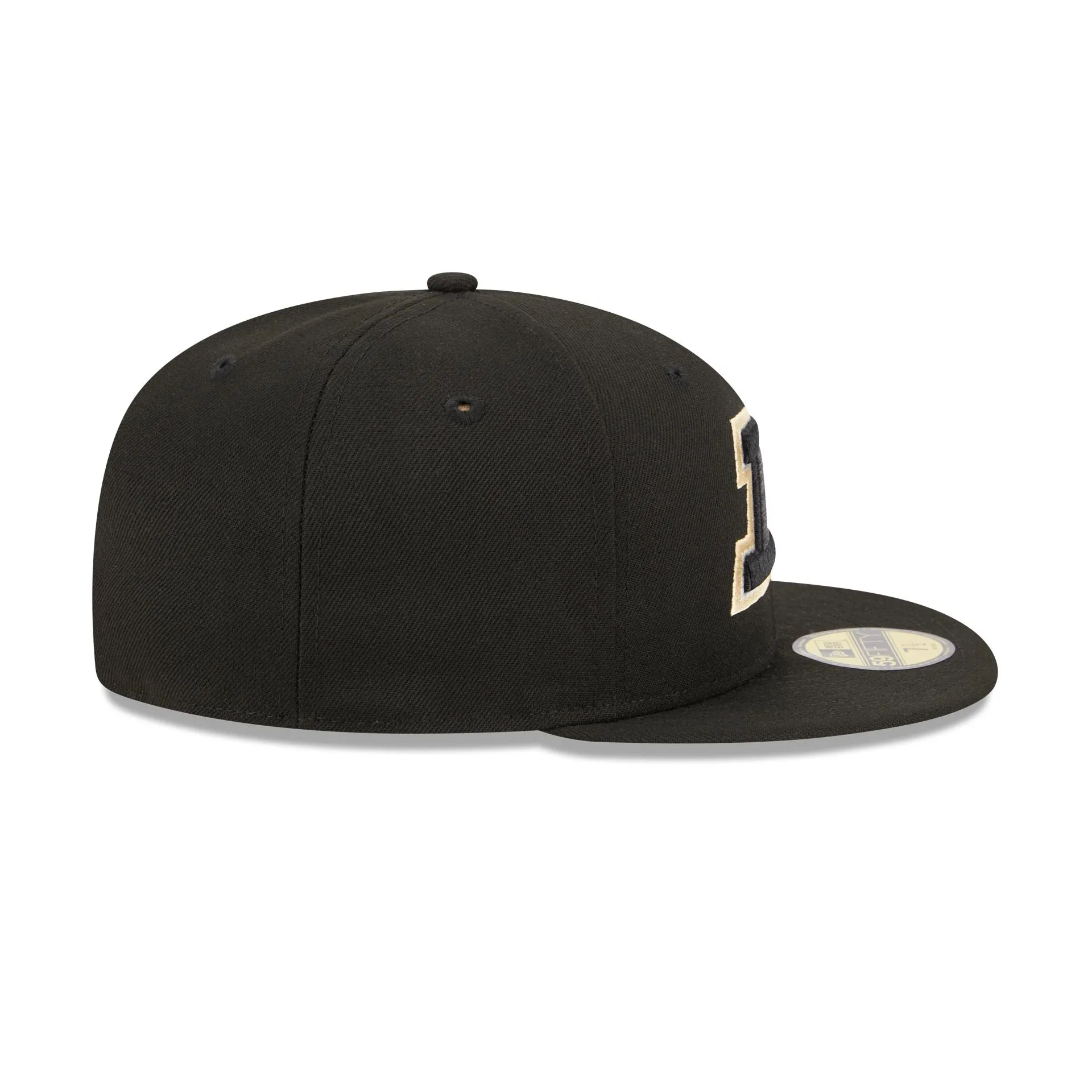 Purdue Boilermakers Black 59FIFTY Fitted Hat