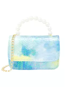 Purse - Tie Dye Crocodile - Blue