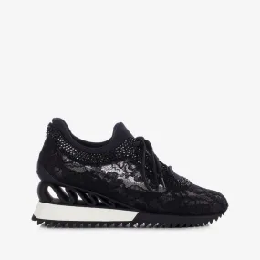 REIKO WAVE SNEAKER 60 mm Black lace sneaker