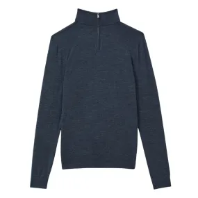 REISS Blackhall Half-Zip Sweater - Blue