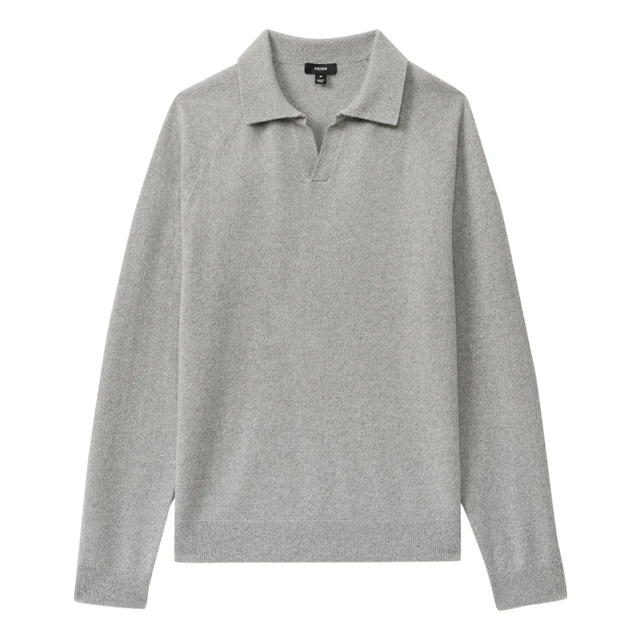 REISS Grange Collared Sweater - Grey