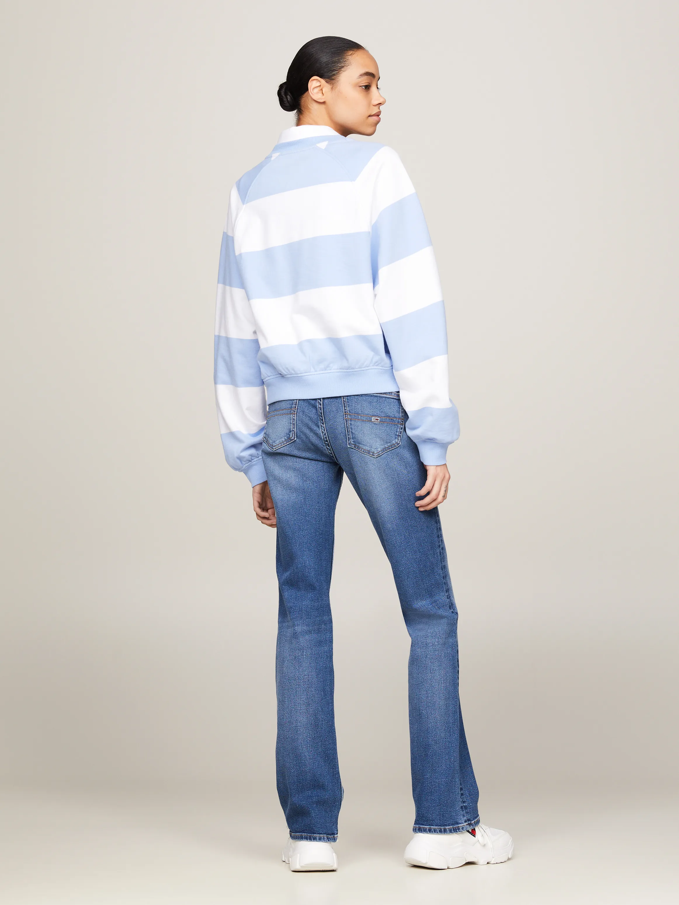 Relaxed Letterman Stripe Sweatshirt | Sweatshirts & Hoodies | Tommy Jeans