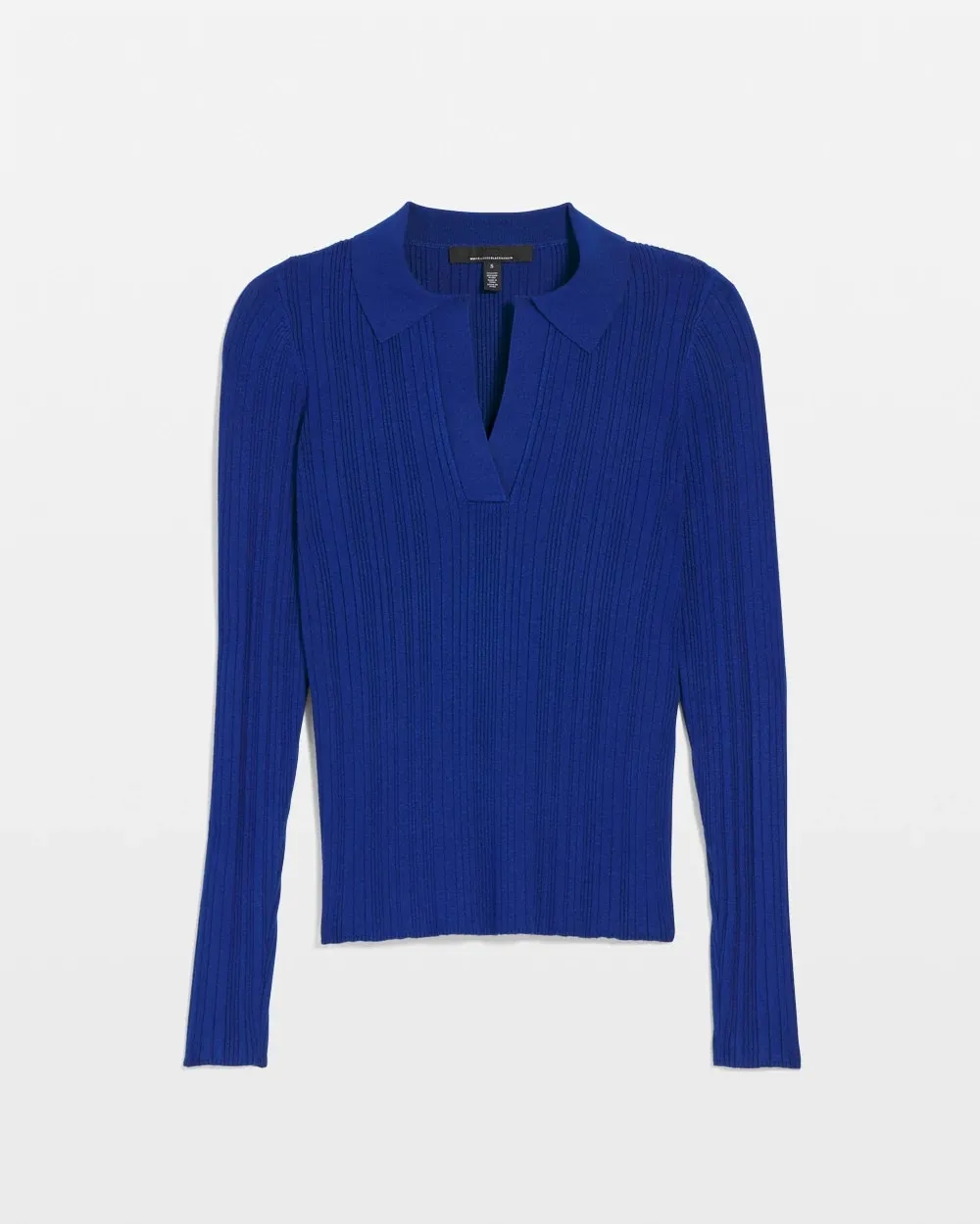 Ribbed Collar Pullover Sweater