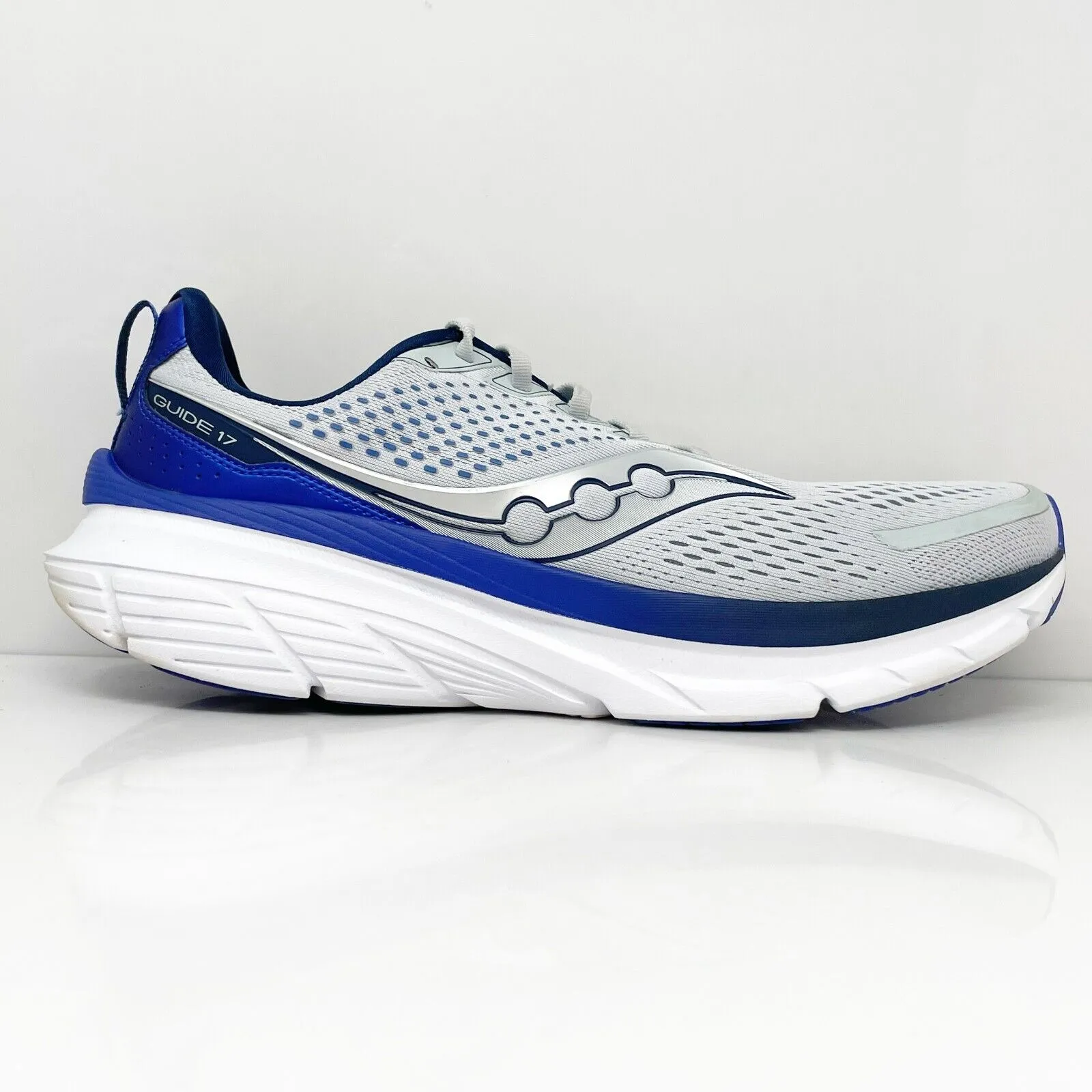 Saucony Mens Guide 17 S20936-241 Gray Running Shoes Sneakers Size 13