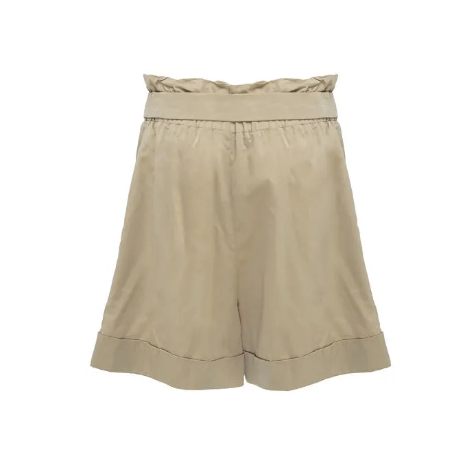 SHORT WITH BELT Woman Sand 