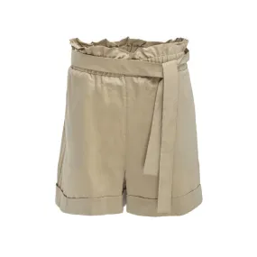 SHORT WITH BELT Woman Sand 