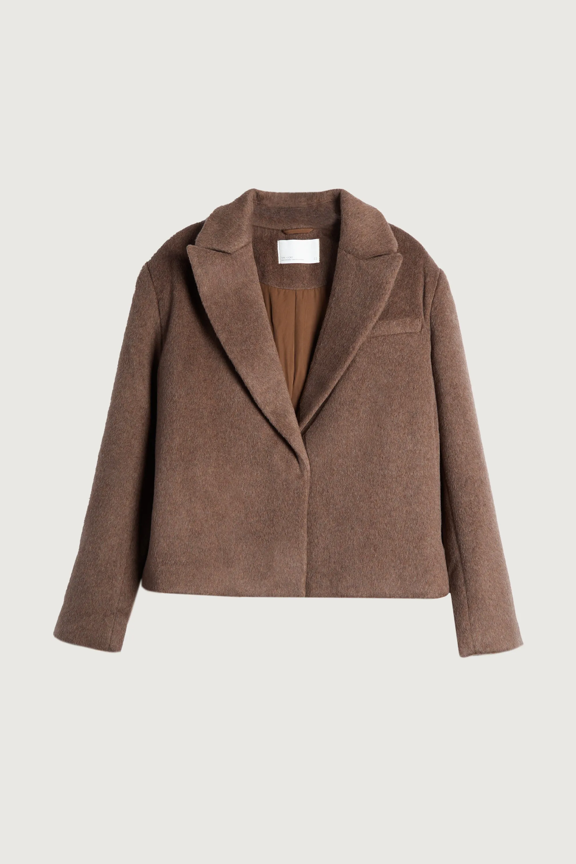 SHORT WOOL BLEND COAT