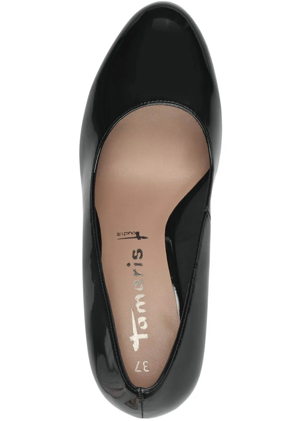 Tamaris Betty Patent 50's Pumps Black